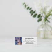 engel met een witte duif mini visitekaartje (Staand voorkant)