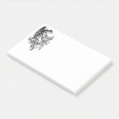Engel Met Harp En Flora Post-it® Notes (Schuin)