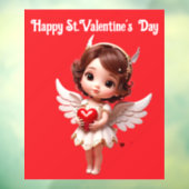 Engel Met Hart Raam Sticker (Vel 3)