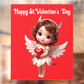 Engel Met Hart Raam Sticker (Vel 2)