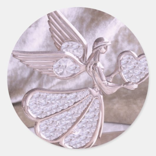 Engel met hart Sticker (Voorkant)