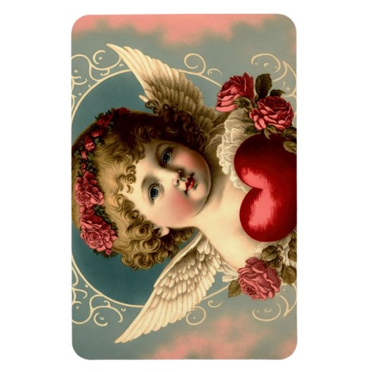  engel met hartmagneet magneet (Verticaal)