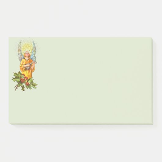 Engel met hulst en mandoline post-it® notes (Voorkant)