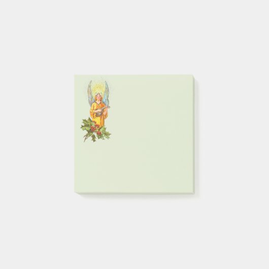 Engel met hulst en mandoline post-it® notes (Voorkant)