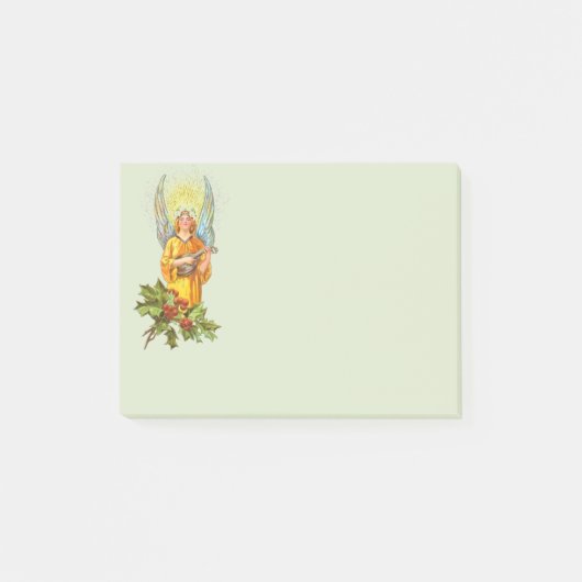 Engel met hulst en mandoline post-it® notes (Voorkant)
