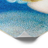 Engel met kerststerren poster (Hoek)