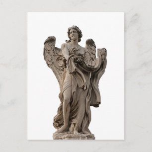Engel met kledingstuk en luis, Rome Briefkaart