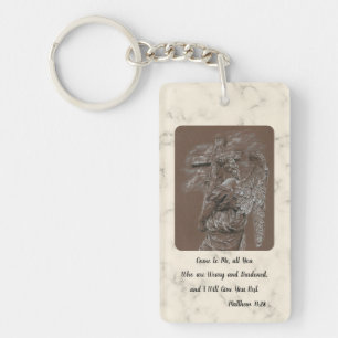 Engel met kruis Sleutelhanger