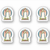  engel met lelies sticker (Voorkant)