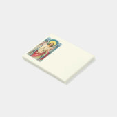 Engel Met Roze Lint Triptiek Post-it® Notes (Schuin)