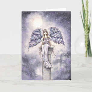 Engel met ster fantasy kunst van Molly Harrison Feestdagen Kaart