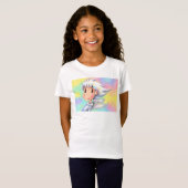 Engel met wit haar. t-shirt (Voorkant volledig)