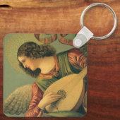 Engel Musicus, Melozzo da Forli, Renaissance Kunst Sleutelhanger (Achterkant)