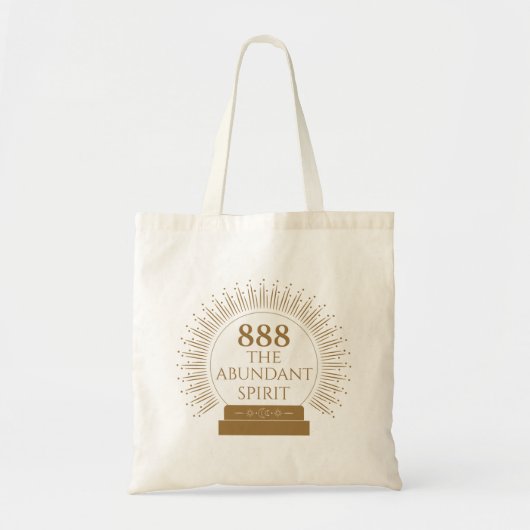 Engel Numeri 888 De overvloedige Geest Tote Bag (Voorkant)