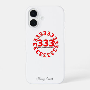 Engel nummer 333 - Groei, verandering en transform iPhone 16 Hoesje