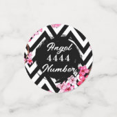 Engel nummer "4444" confetti (Kleine voorkant)