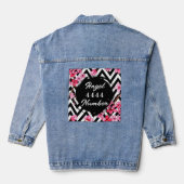 Engel nummer "4444" denim jacket (Achterkant)