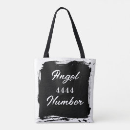 Engel nummer "4444" Dubbelzijdige Canvas tas