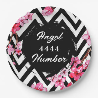 Engel nummer "4444" papieren bordje