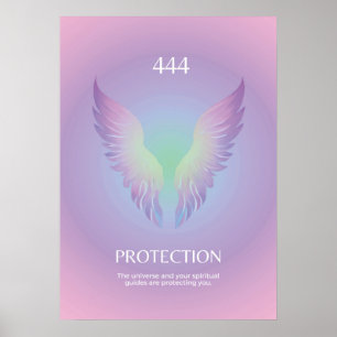 Engel nummer 444 Aura Poster