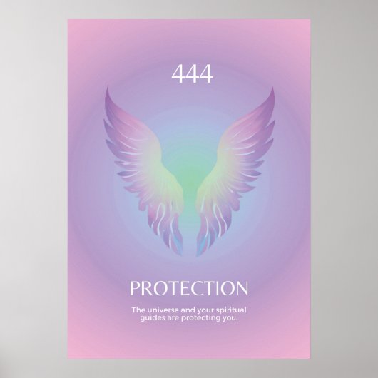 Engel nummer 444 Aura Poster (Voorkant)