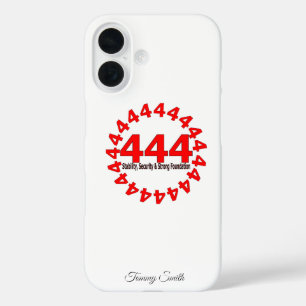 Engel nummer 444 - Stabiliteit, Veiligheid & Sterk iPhone 16 Hoesje