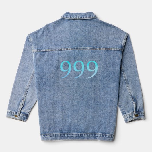 Engel nummer 999 - Golden Opportunities Denim Jacket (Achterkant)