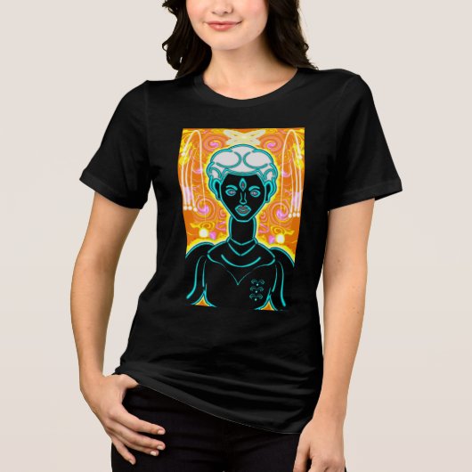 Engel nummer en de prins van de vrede Tri-Blend shirt (Voorkant)