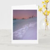 Engel onder Maan Kaart (Gele Bloem)