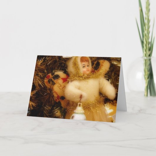 Engel op Boom, prettige feestdagen (plural:) (Voorkant)