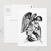 Engel op elke kleur briefkaart (Voorkant / Achterkant)