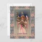  engel paasgroeten feestdagenkaart (Voorkant / Achterkant)