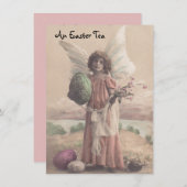 engel Paaspartij uitnodigingen (Voorkant / Achterkant)