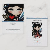 Engel pop zoete sprookjes vrouw Visitekaartjes (Voorkant / Achterkant)