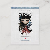 Engel pop zoete sprookjes vrouw Visitekaartjes (Achterkant)