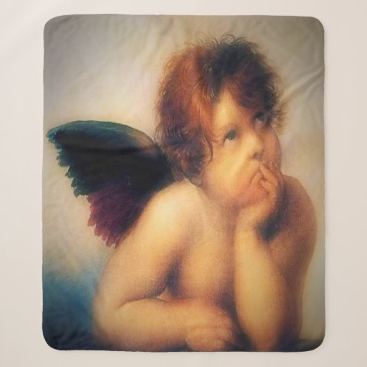 Engel Putti Sherpa Deken (Voorkant)