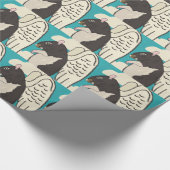 Engel rattenglanzend verpakkingspapier cadeaupapier (Hoek)