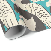 Engel rattenglanzend verpakkingspapier cadeaupapier (Rol Hoek)