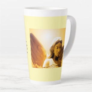Engel Serenity Gebed Geel Goud Oranje Latte Mok