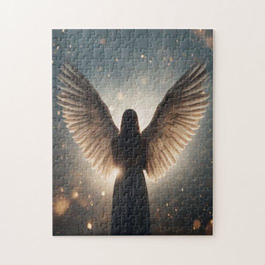 Engel Silhouet Legpuzzel (Verticaal)