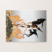 Engel Skelet Goth Draak Legpuzzel (Horizontaal)