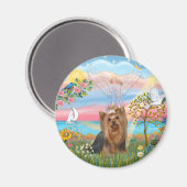 Engel Ster-Yorkshire Terrier (#7) Magneet (Voorkant / Achterkant)