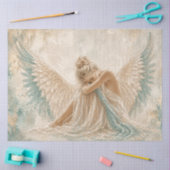 Engel Teal Parel Tissuepapier (Craft)