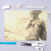 ENGEL TISSUE PAPIER IN GEEL (Craft)