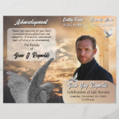 Engel Uitvaartdienst Programma Flyer (Voorkant)