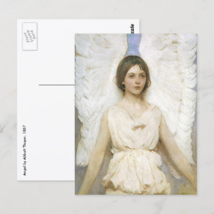 Engel van Abbott Thayer, Vintage Victoriaanse Fijn Briefkaart