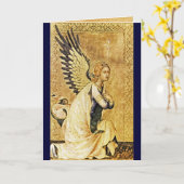 ENGEL VAN DE AANKONDIGING ,Goud Geel ,Blauwe Saaf (Gele Bloem)