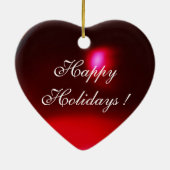 Engel van de aankondiging van het kersthart keramisch ornament (Achterkant)