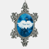 Engel van de Heart Pewter Snowflake Ornament (Links)