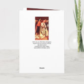 Engel van de kerstgroeten van de aankondiging (Achterkant)